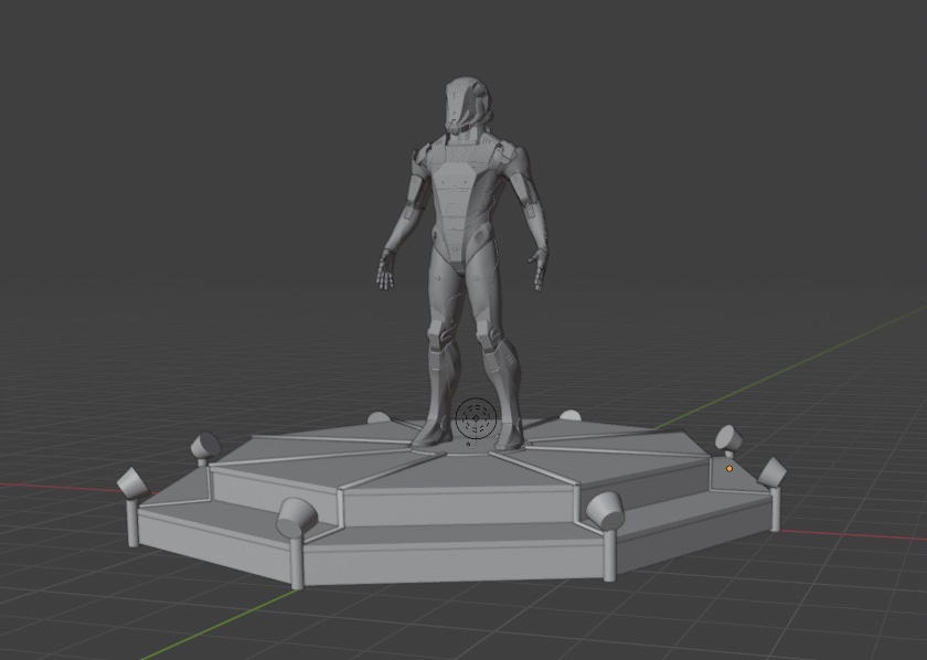 Hero Armor futuristic warrior-defender detail